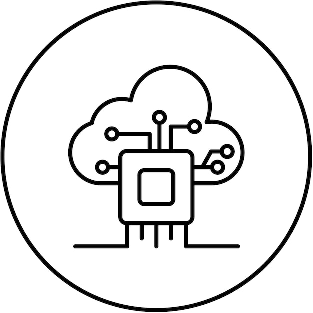 Cloud Based Architecture icon vector image Can be used for Data Analytics
