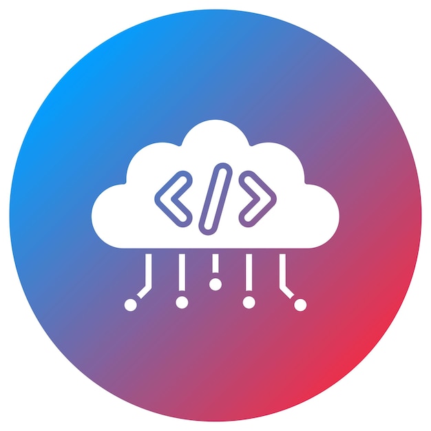 Cloud Coding icon vector image Can be used for Computer Science
