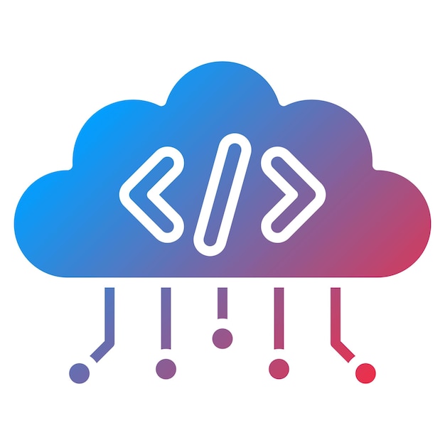 Cloud Coding icon vector image Can be used for Computer Science