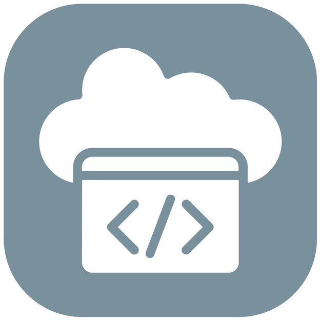 Cloud Coding Icon