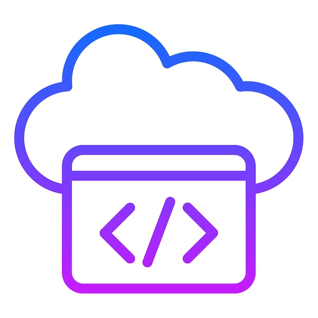 Cloud Coding Icon