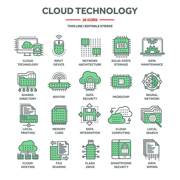cloud computing and internet technology database remote access web hosting online services data