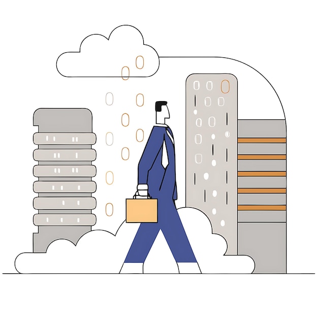 Cloud Computing Businessman