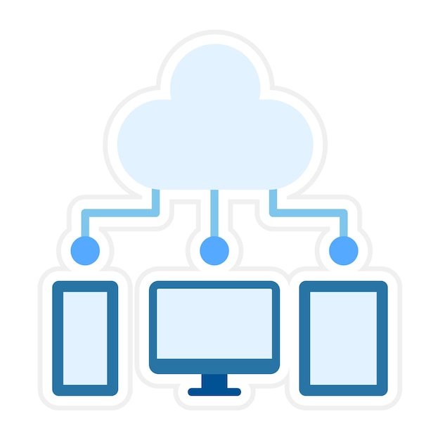 Cloud Computing icon vector image Can be used for Coding and Development