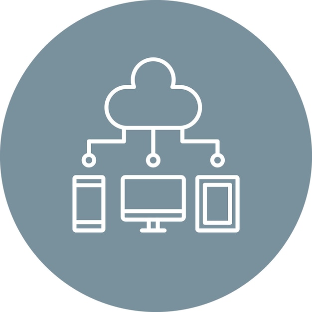 Cloud Computing icon vector image Can be used for Coding and Development