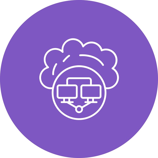 cloud computing icon vector image can be used for web hosting