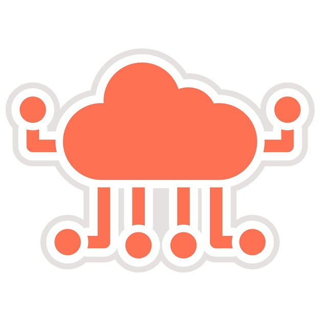 cloud computing vector icon design illustration