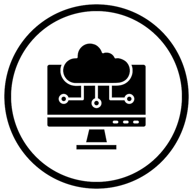 Cloud computing Vector Icon Design Illustration