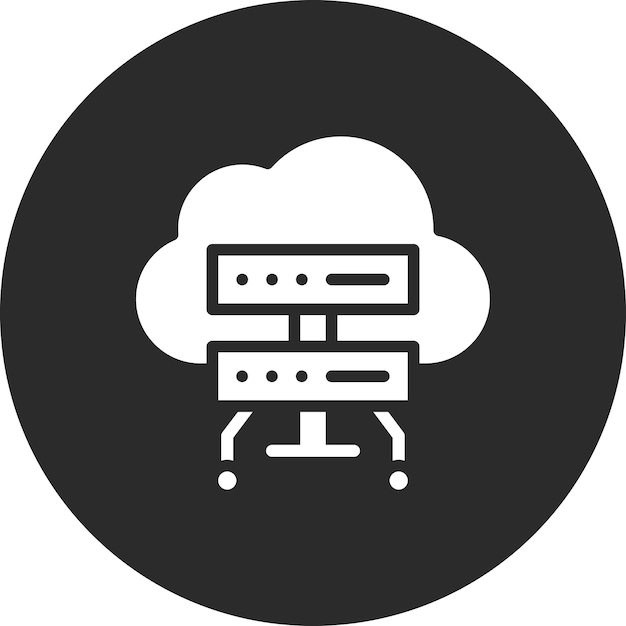 Cloud Computing vector icon illustration of Coding and Development iconset
