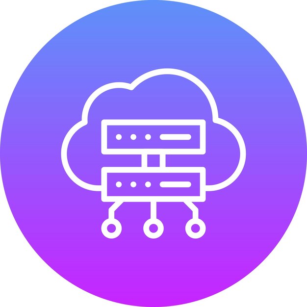 cloud computing vector icon illustration of smart city iconset