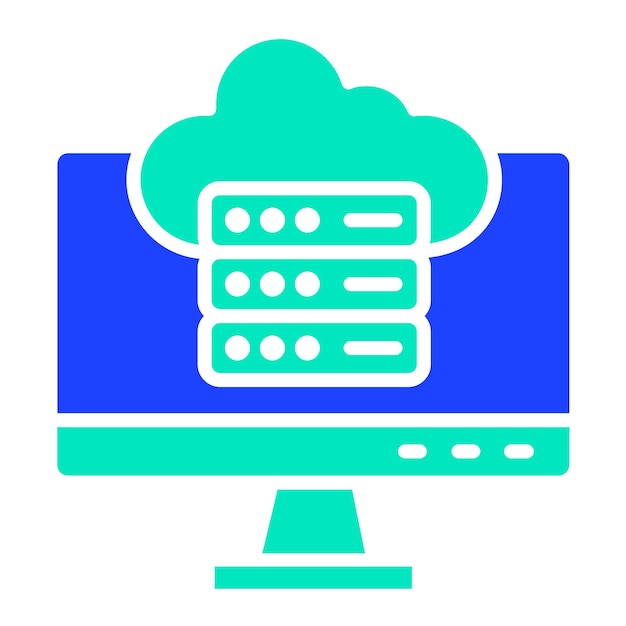 Cloud data Vector Icon Design Illustration