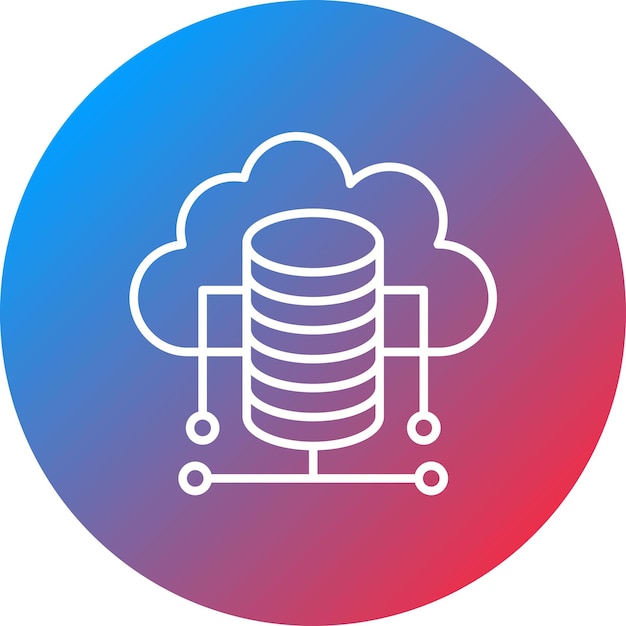 Cloud Database icon vector image Can be used for Cloud Computing