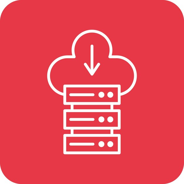 Cloud Database icon vector image Can be used for Web Hosting