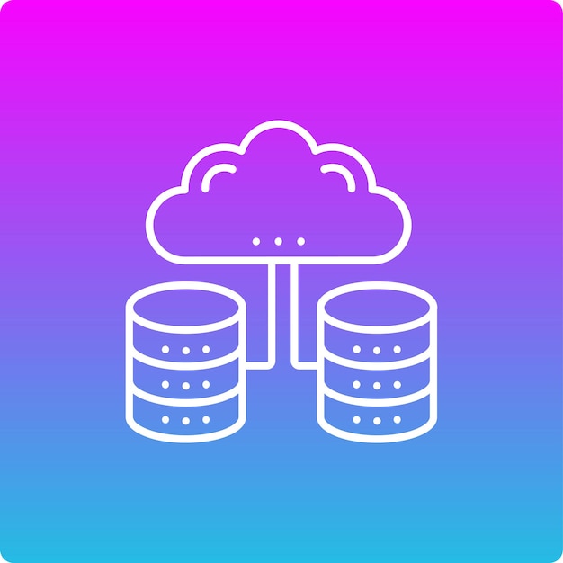Cloud Database Icon