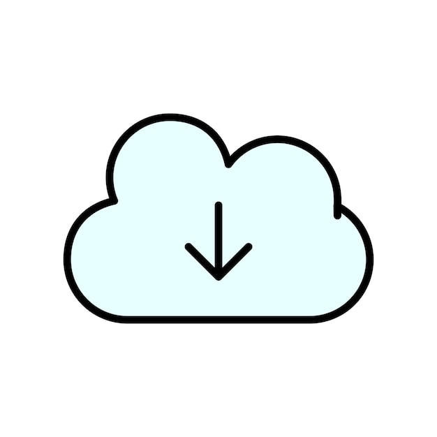 Cloud download icon