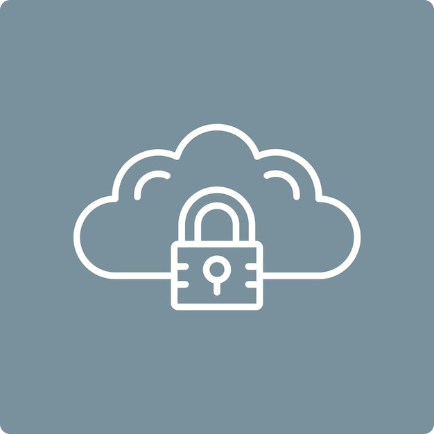 Cloud Lock Icon
