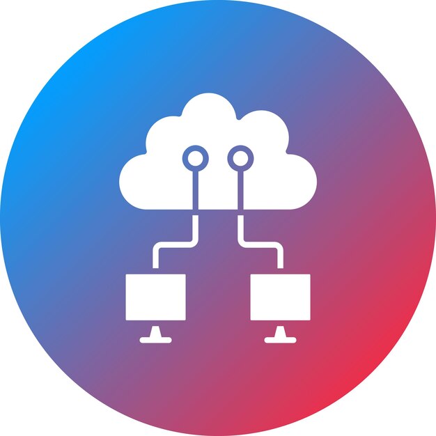 Cloud Networking icon vector image Can be used for Cloud Computing