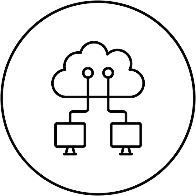 Cloud Networking icon vector image Can be used for Cloud Computing
