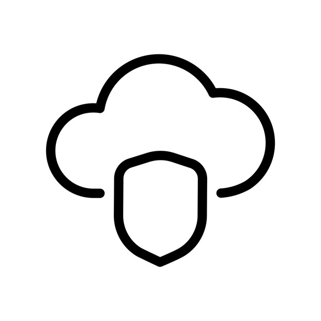 Cloud protection icon