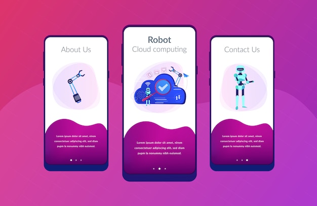 Cloud robotics app interface template.
