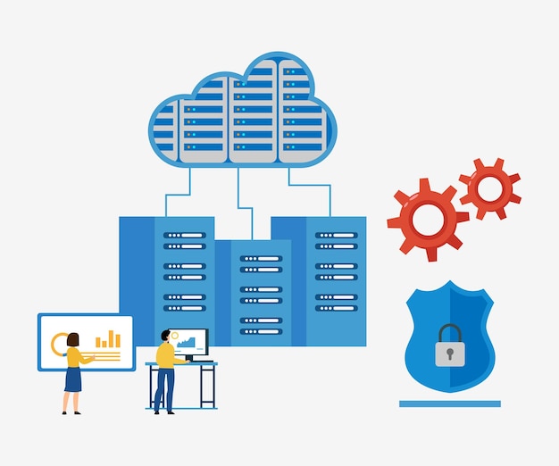 cloud server data analysis administrators working