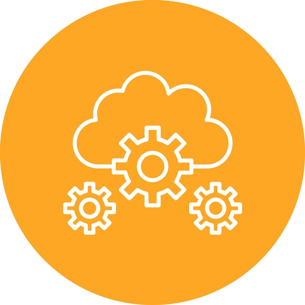 Cloud Setting icon vector image Can be used for Cloud Computing