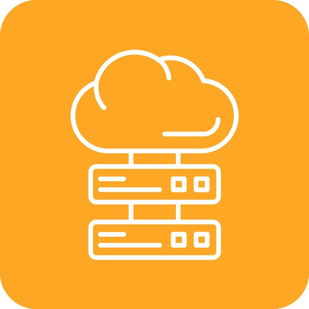 cloud storage icon vector image can be used for technology