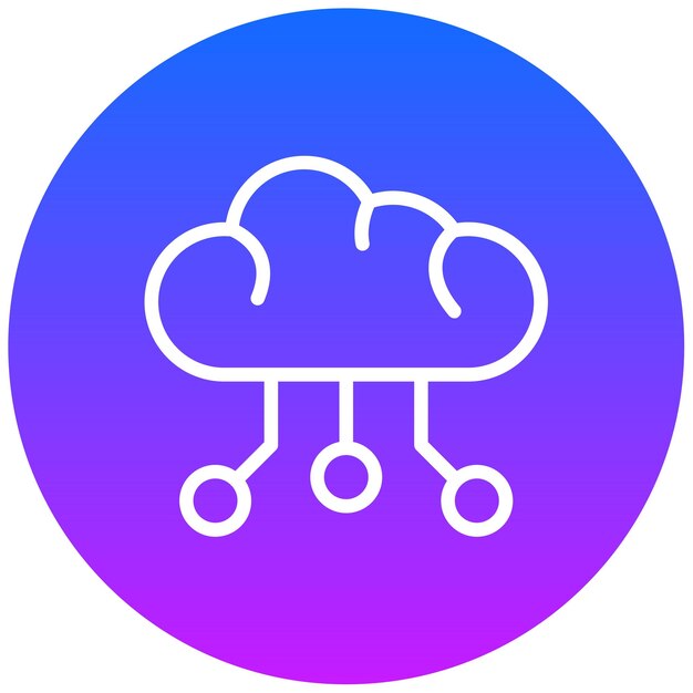 Cloud Storage Vector Illustration