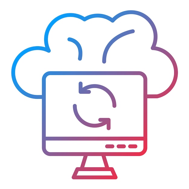 Cloud Sync icon vector image Can be used for Online Marketing