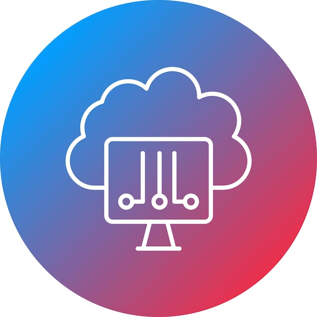 Cloud System icon vector image Can be used for Networking and Data Sharing