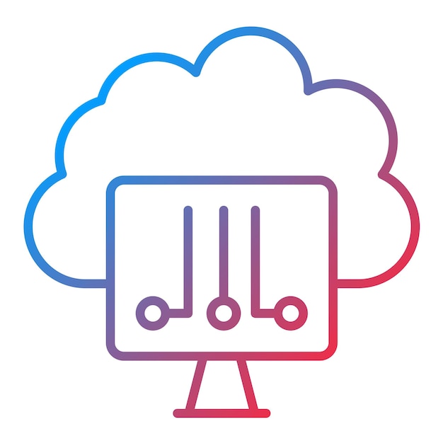 Cloud System icon vector image Can be used for Networking and Data Sharing