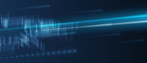 Cloud technology Integrated digital web concept background