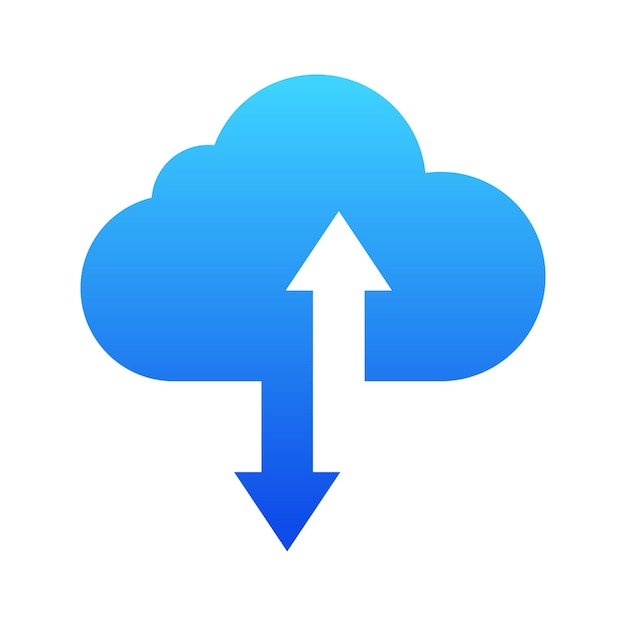 Cloud Up And Down Gradient Style