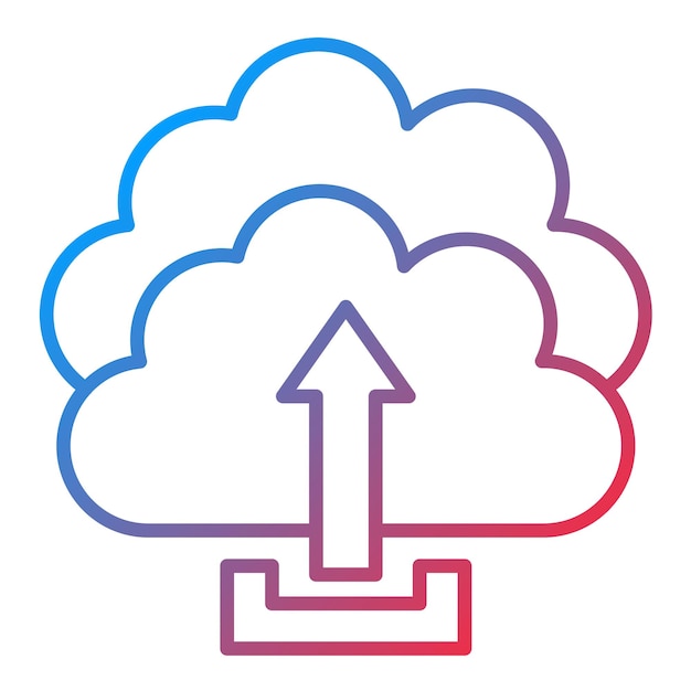 Cloud Upload icon vector image Can be used for Cloud Computing