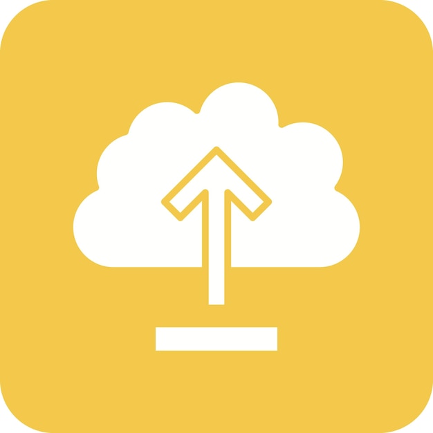 Cloud Upload icon vector image Can be used for Networking and Data Sharing