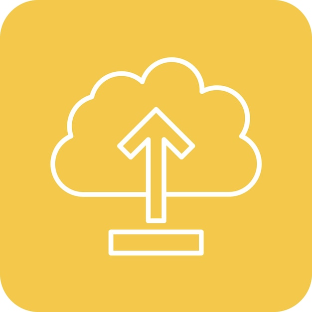 Cloud Upload icon vector image Can be used for Networking and Data Sharing