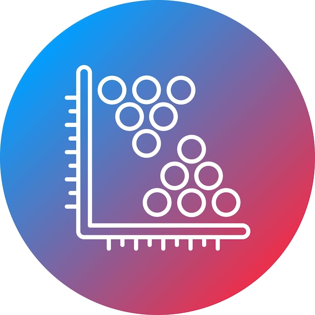 Cluster Analysis icon vector image Can be used for Data Analytics