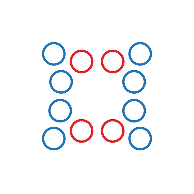 Clustering Analysis Vector Icon Design