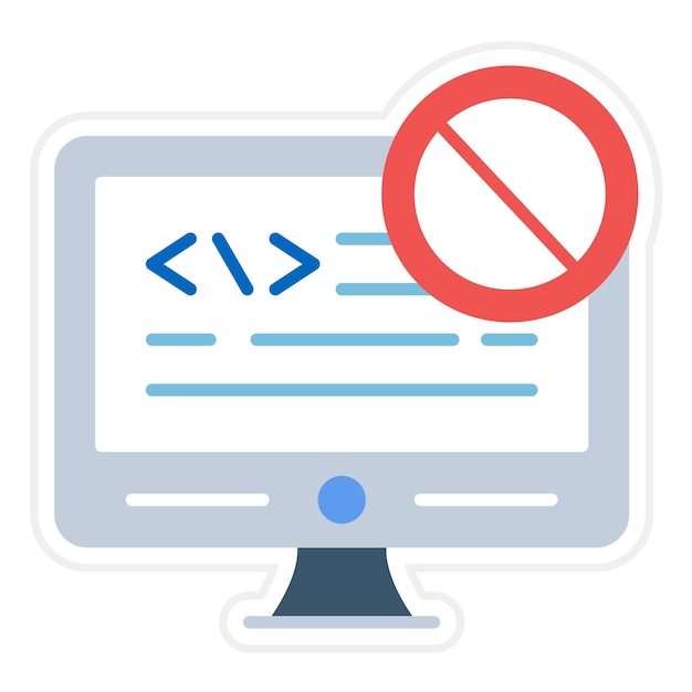 code block icon vector image can be used for no code
