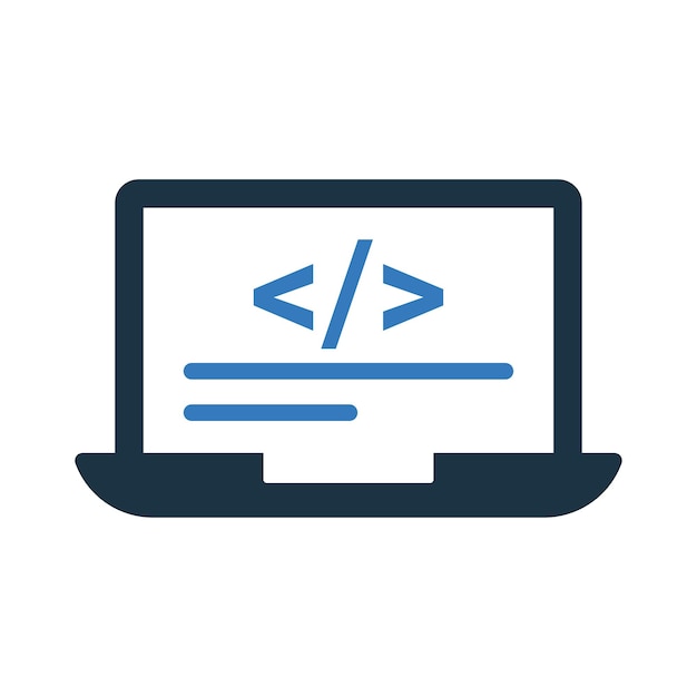 Code coding icon Simple editable vector illustration