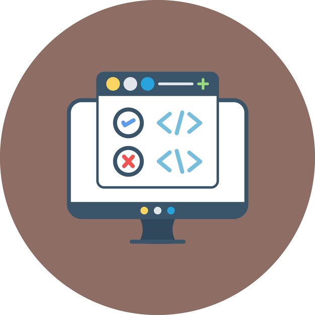 Code Correction Flat Illustration