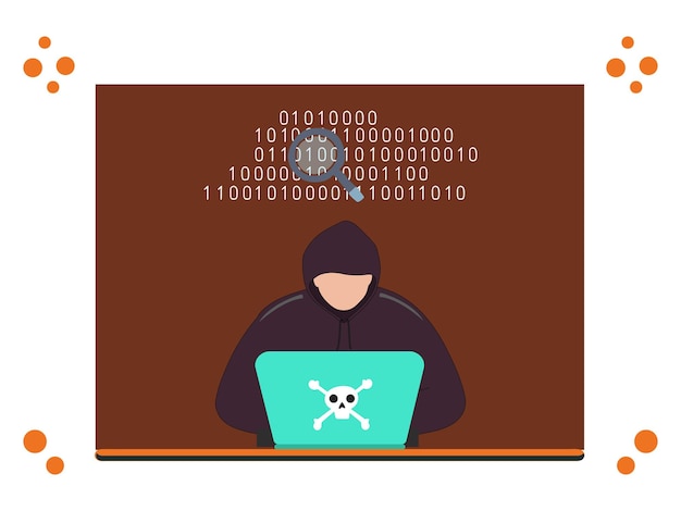 Code Crypt Concept Illustration Stylish and Beautiful