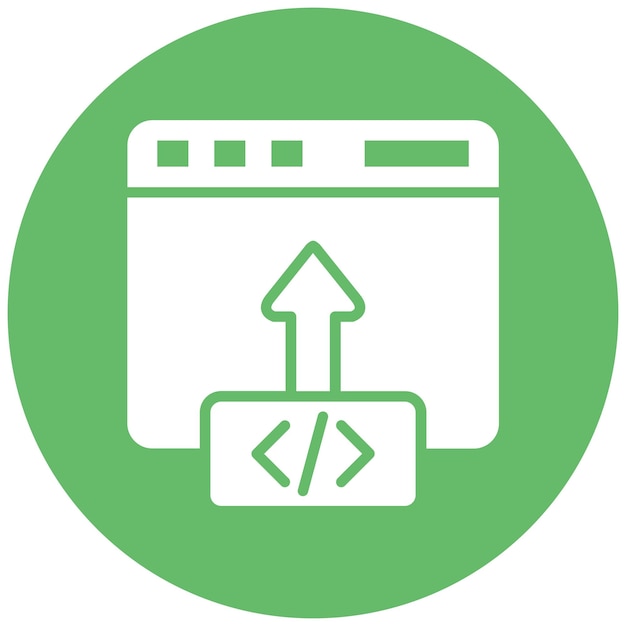 code deployment vector illustration style