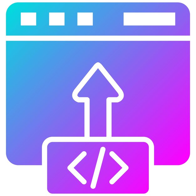 code deployment vector illustration style
