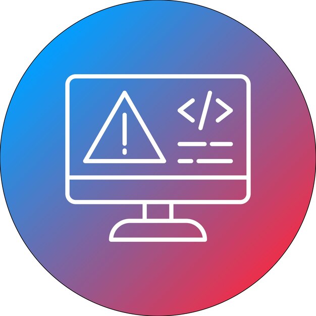 Code Error icon vector image Can be used for Coding and Development