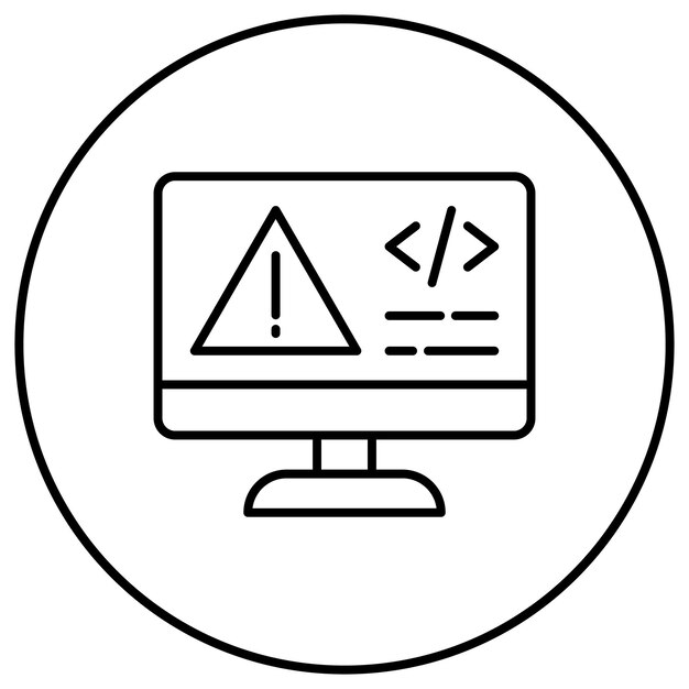 Code Error icon vector image Can be used for Coding and Development