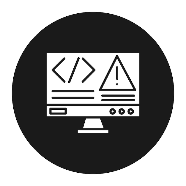 Code Error vector icon Can be used for Coding and Development iconset