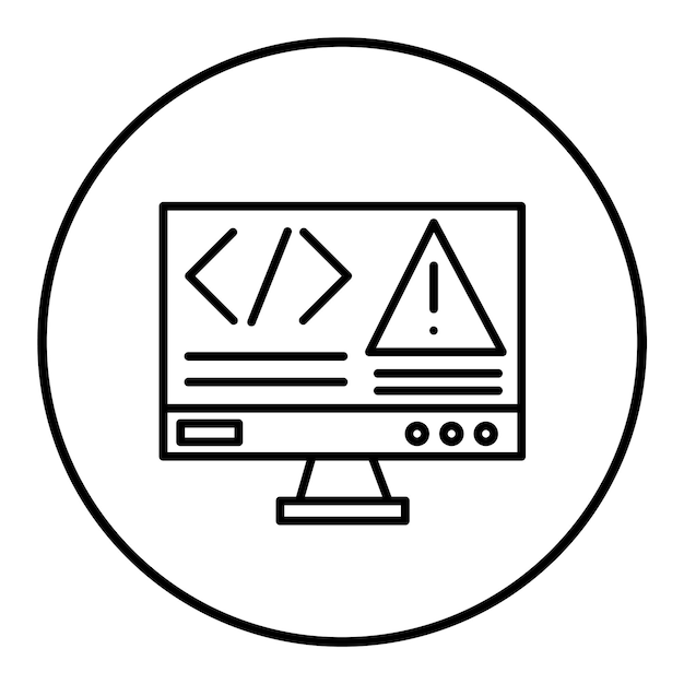 Code Error vector icon Can be used for Coding and Development iconset
