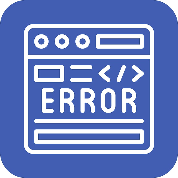 code error vector icon illustration of coding and development iconset