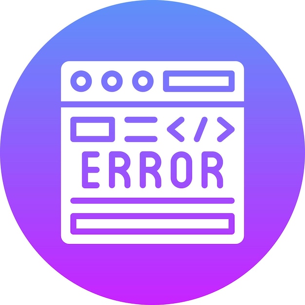 code error vector icon illustration of coding and development iconset